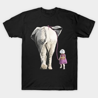 Animals lovers, a lovely story of friendship between a child and an elephant T-Shirt